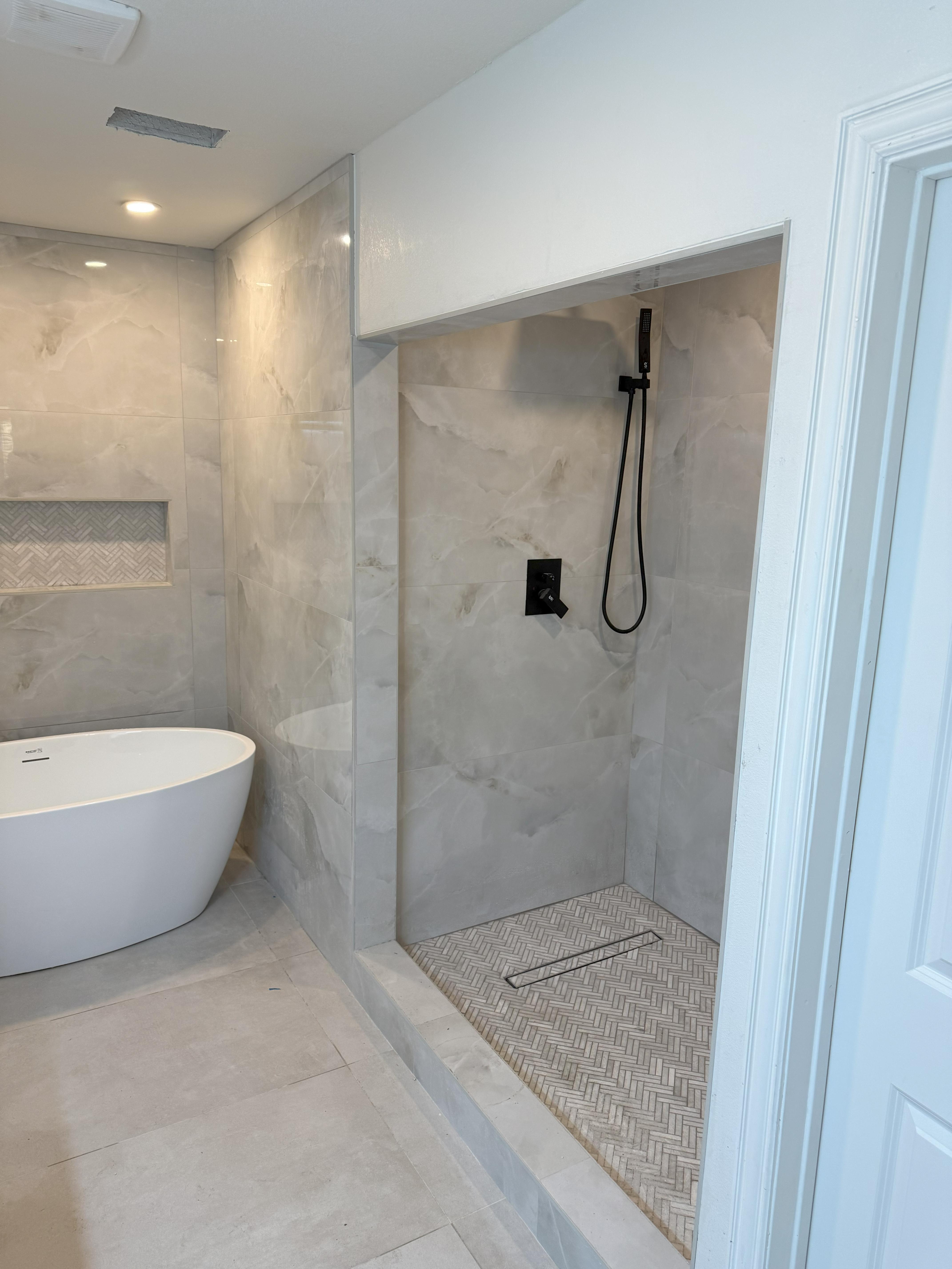 Beautifully renovated modern bathroom